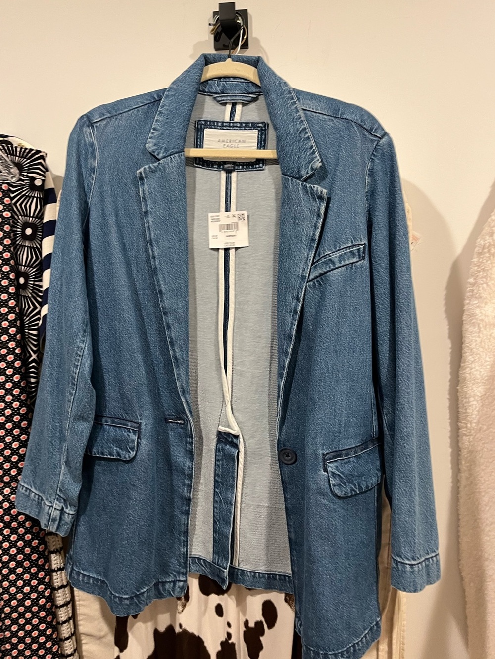 AMERICAN EAGLE Denim Blazer